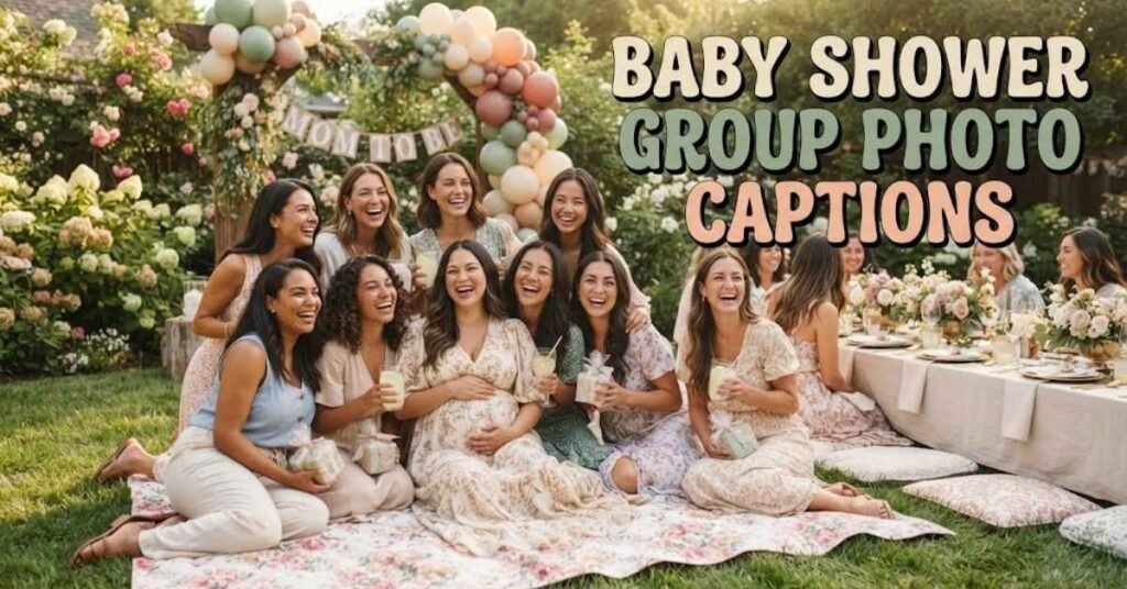 Baby Shower Group Photo Captions