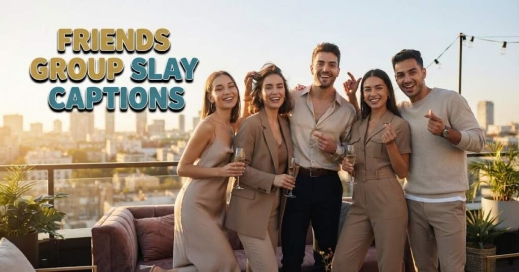 Friends Group Slay Captions