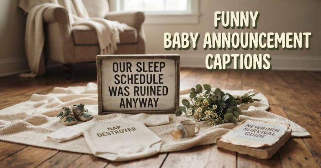 Funny Baby Announcement Captions