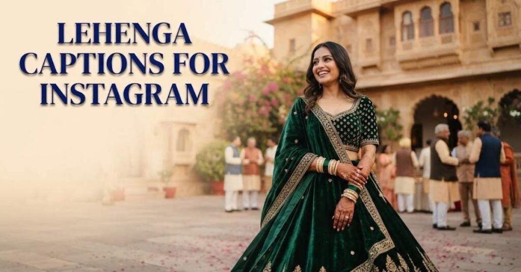 Lehenga Captions for Instagram