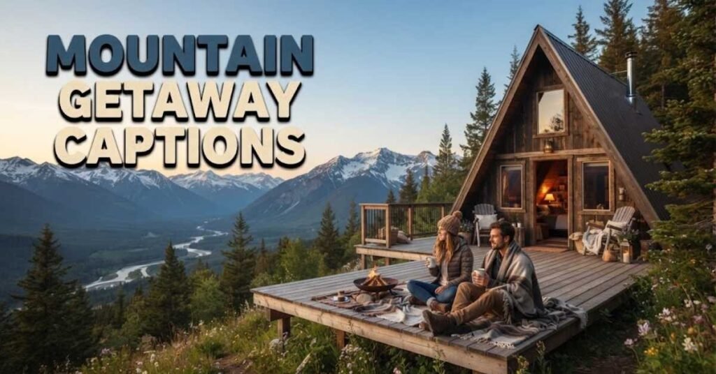Mountain Getaway Captions