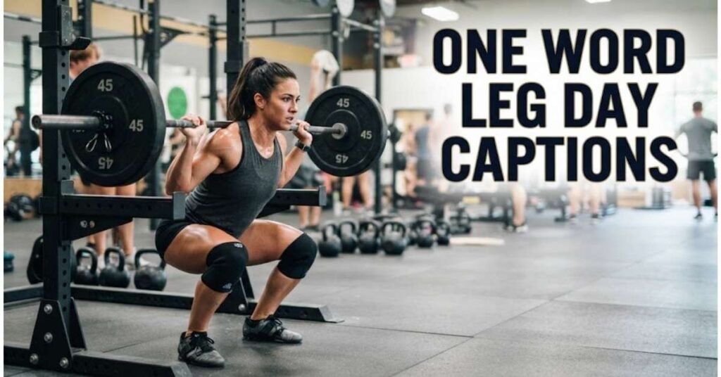 One Word Leg Day Captions