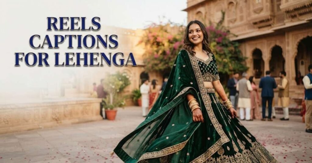 Reels Captions for Lehenga