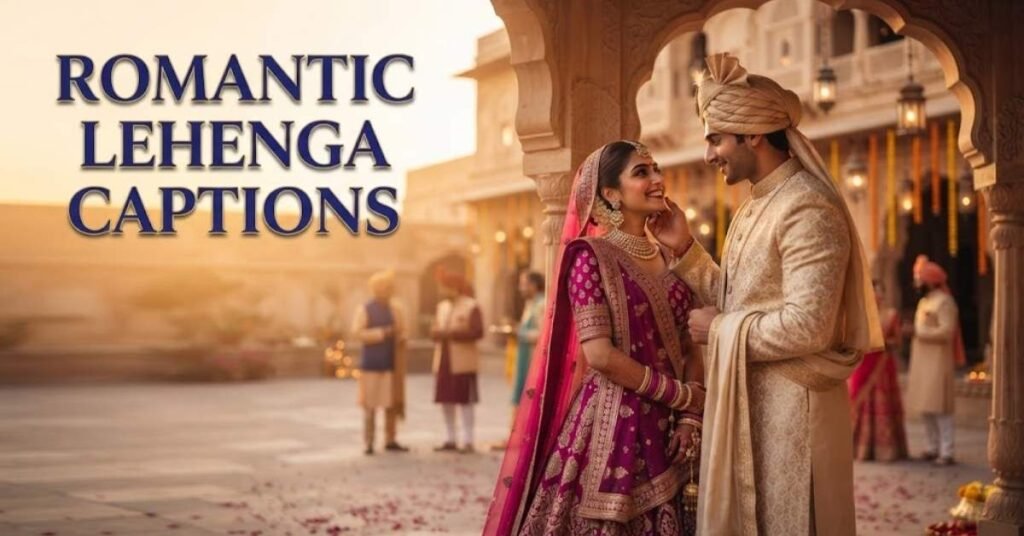 Romantic Lehenga Captions