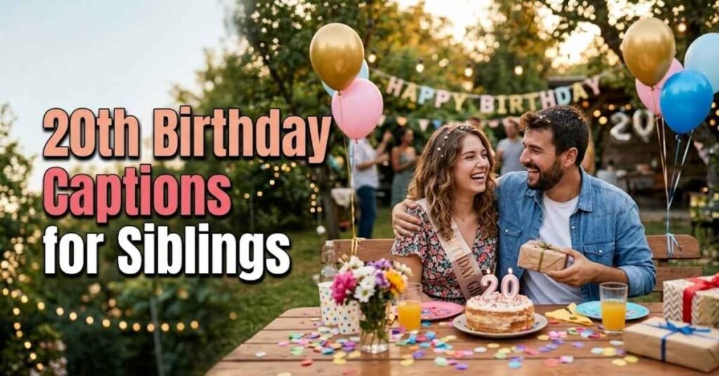 20th Birthday Captions for Siblings