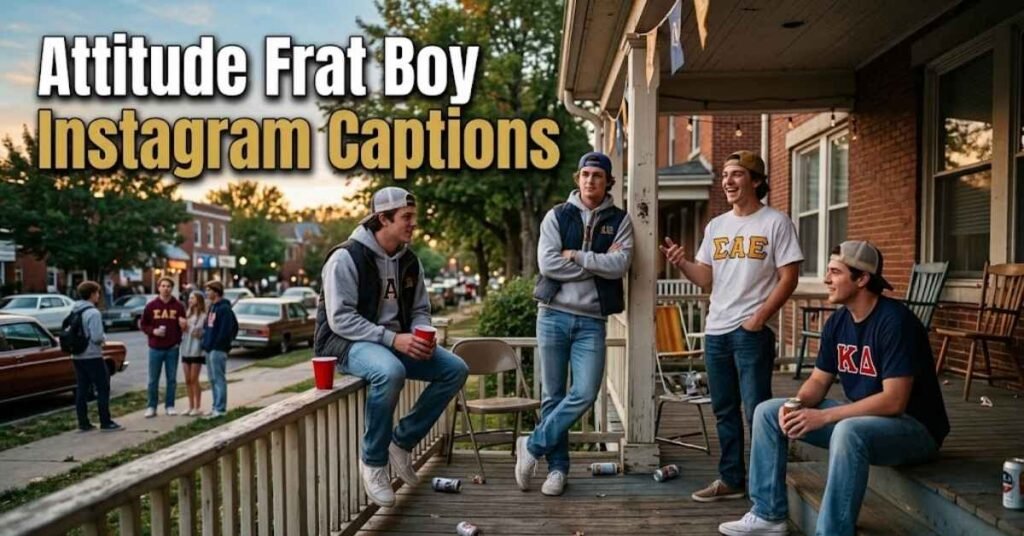 Attitude Frat Boy Instagram Captions