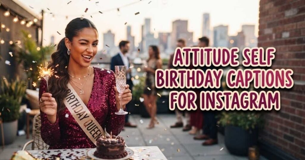 Attitude Self Birthday Captions for Instagram