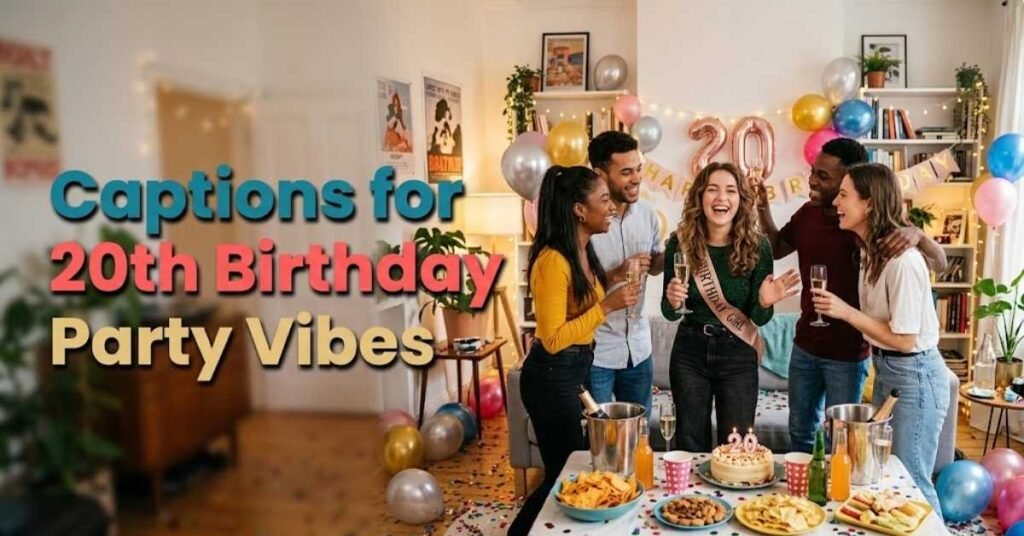 Captions for 20th Birthday Party Vibes