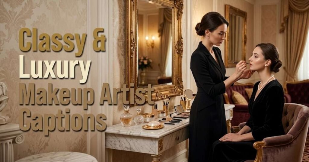 Classy & Luxury Makeup Artist Captions