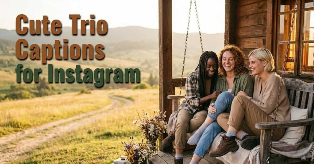 Cute Trio Captions for Instagram