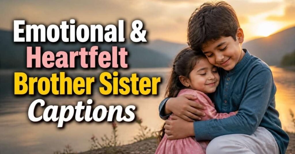 Emotional & Heartfelt Brother Sister Captions