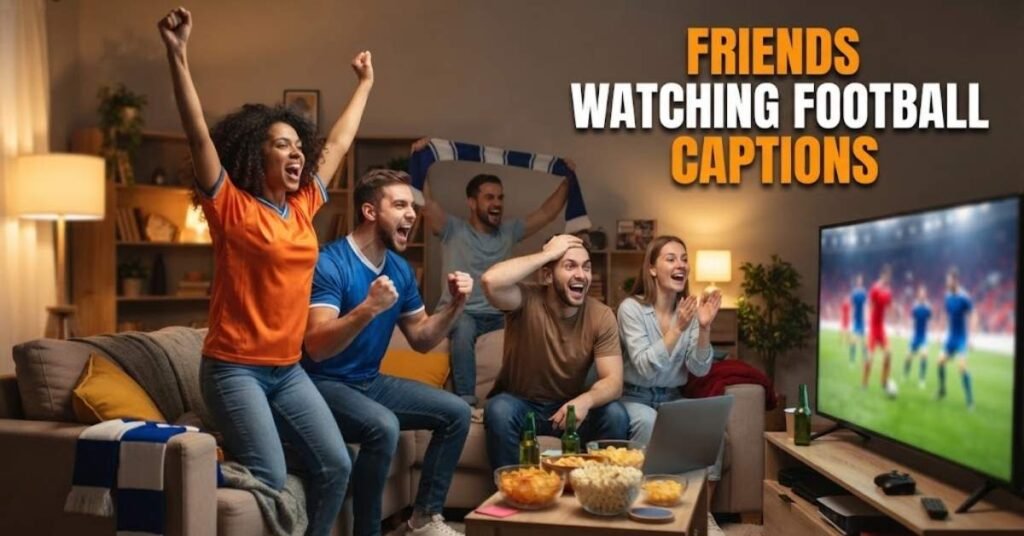 Friends Watching Football Captions