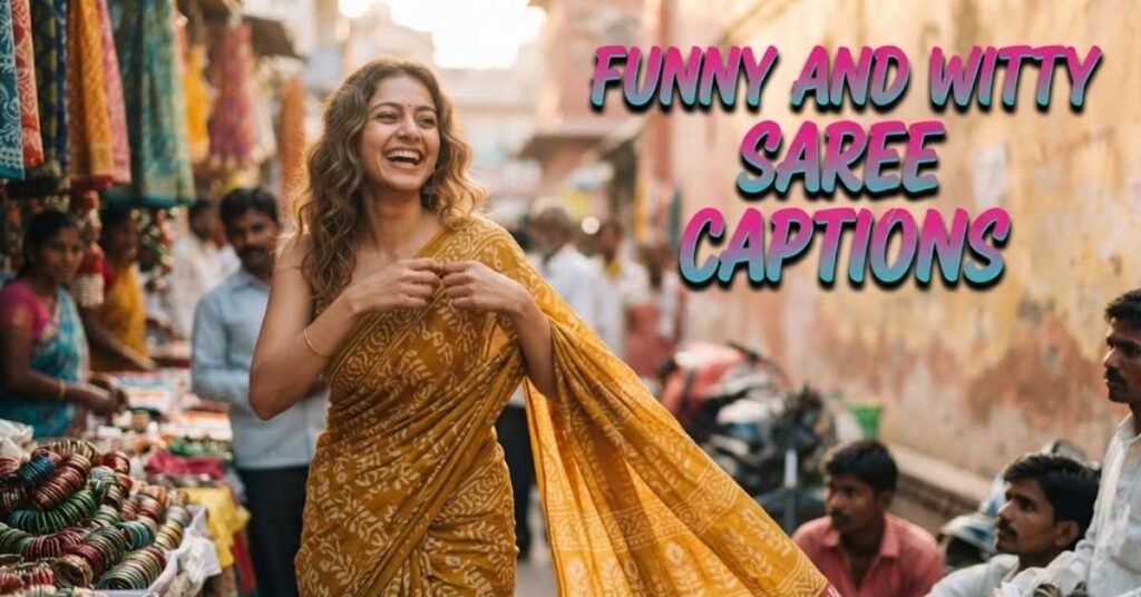 Funny and Witty Saree Captions