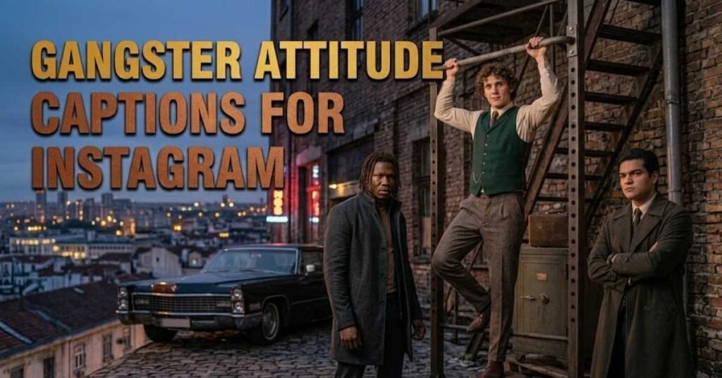Gangster Attitude Captions for Instagram