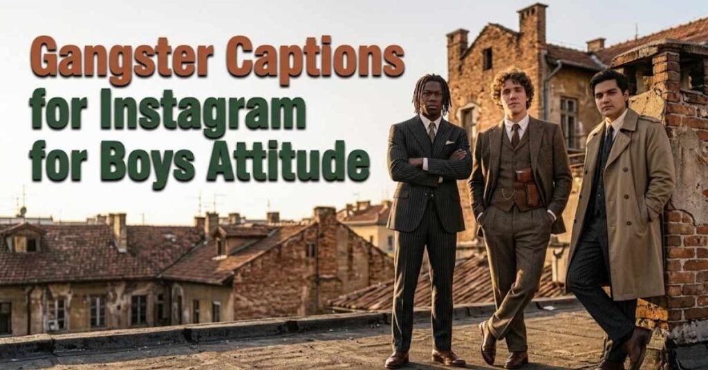 Gangster Captions for Instagram for Boys Attitude