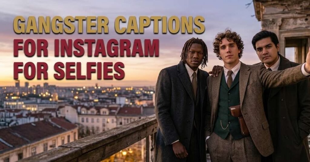 Gangster Captions for Instagram for Selfies