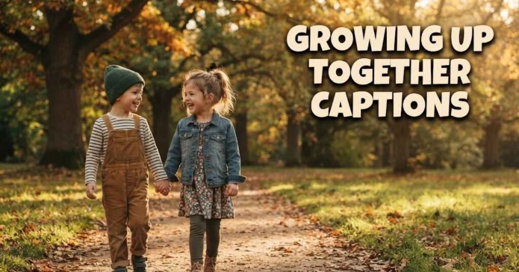 Growing Up Together Captions