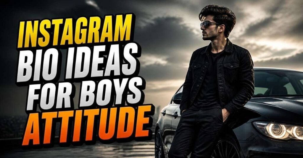 Instagram Bio Ideas for Boys Attitude