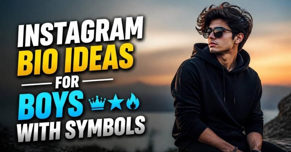 Instagram Bio Ideas for Boys with Symbols