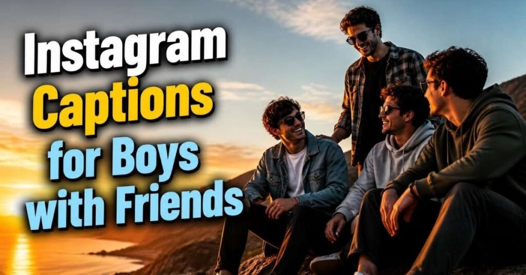 Instagram Captions for Boys with Friends