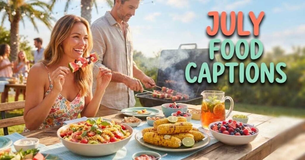 July Food Captions