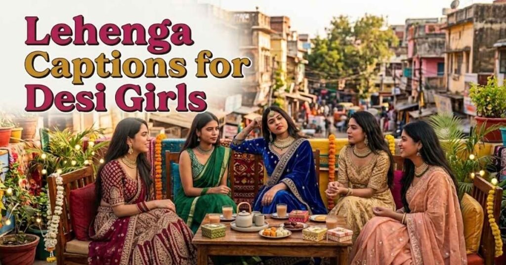 Lehenga Captions for Desi Girls