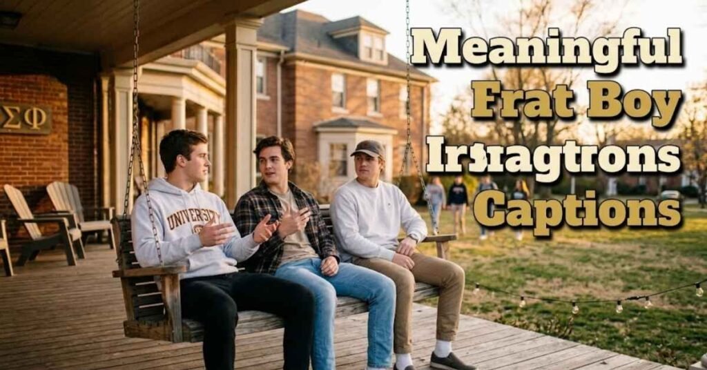 Meaningful Frat Boy Instagram Captions