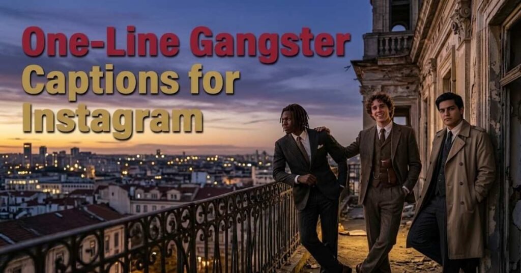 One-Line Gangster Captions for Instagram