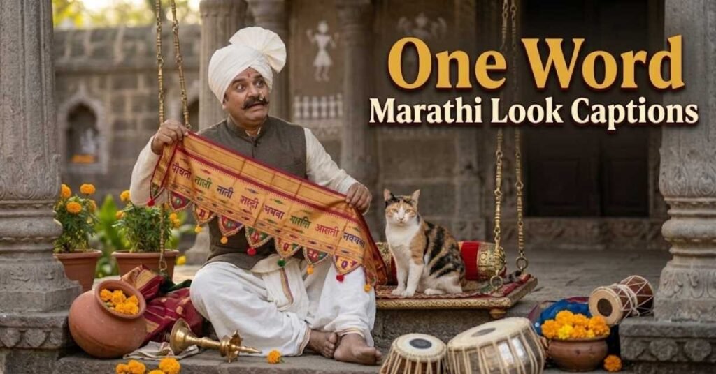 One Word Marathi Look Captions