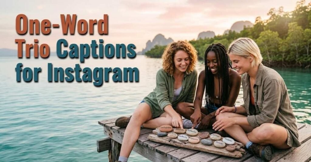 One-Word Trio Captions for Instagram