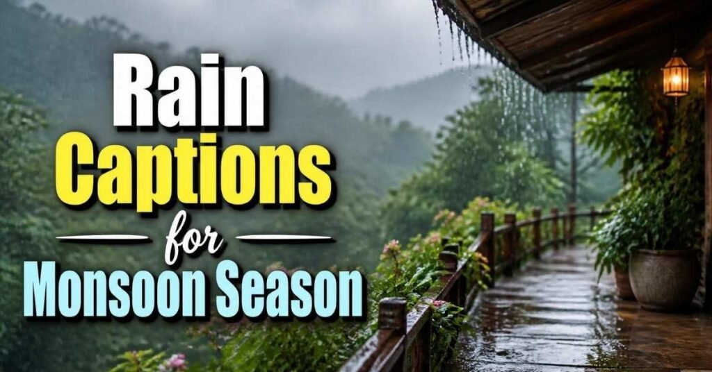 Rain Captions for Monsoon Season