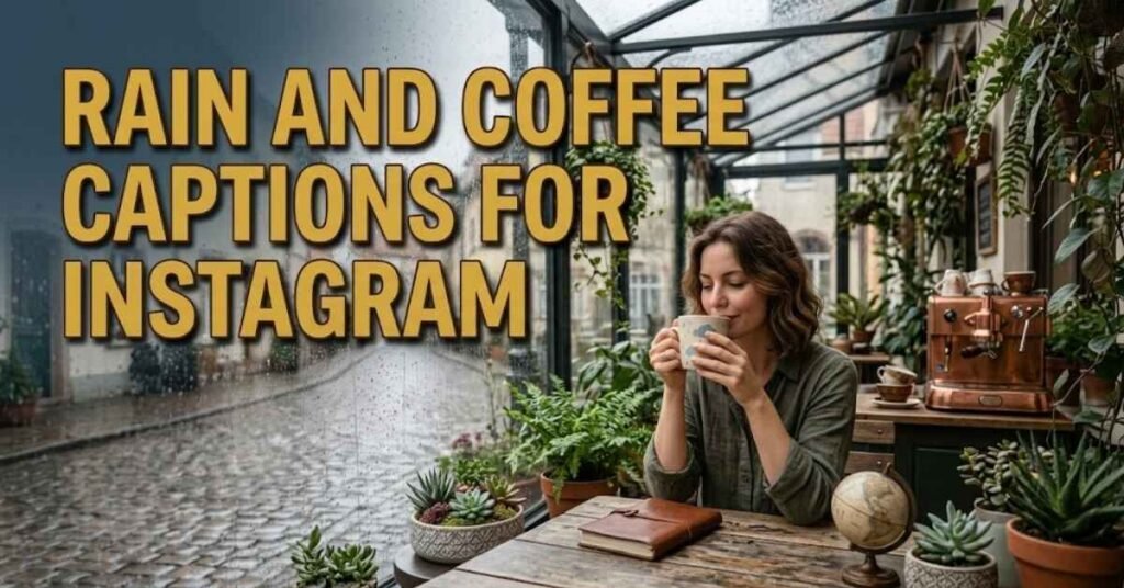 Rain and Coffee Captions for Instagram