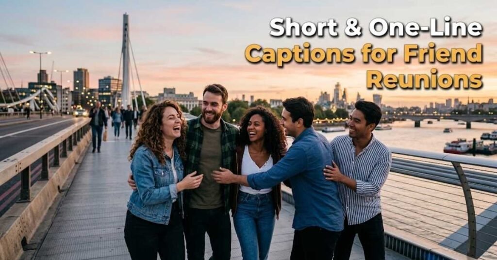 Short & One-Line Captions for Friend Reunions
