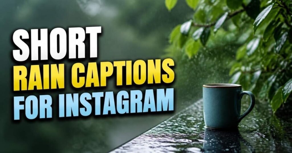 Short Rain Captions for Instagram
