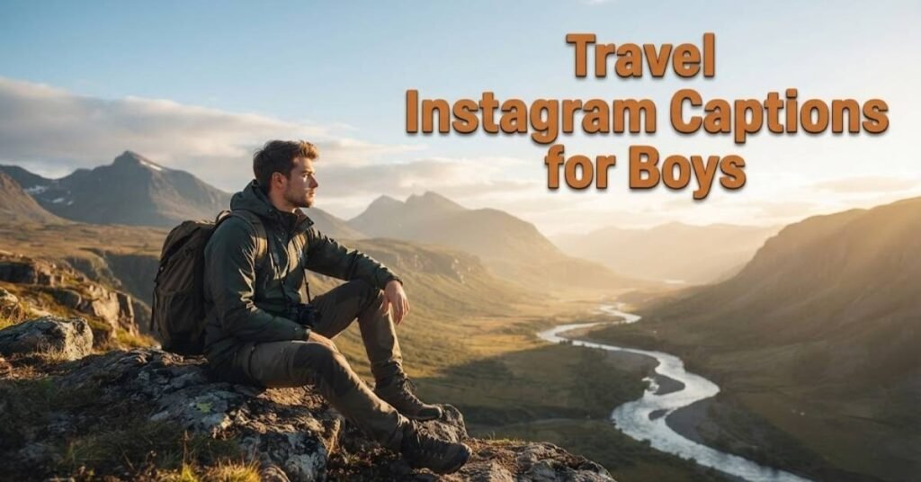 Travel Instagram Captions for Boys