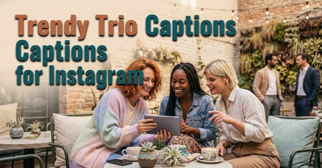 Trendy Trio Captions for Instagram