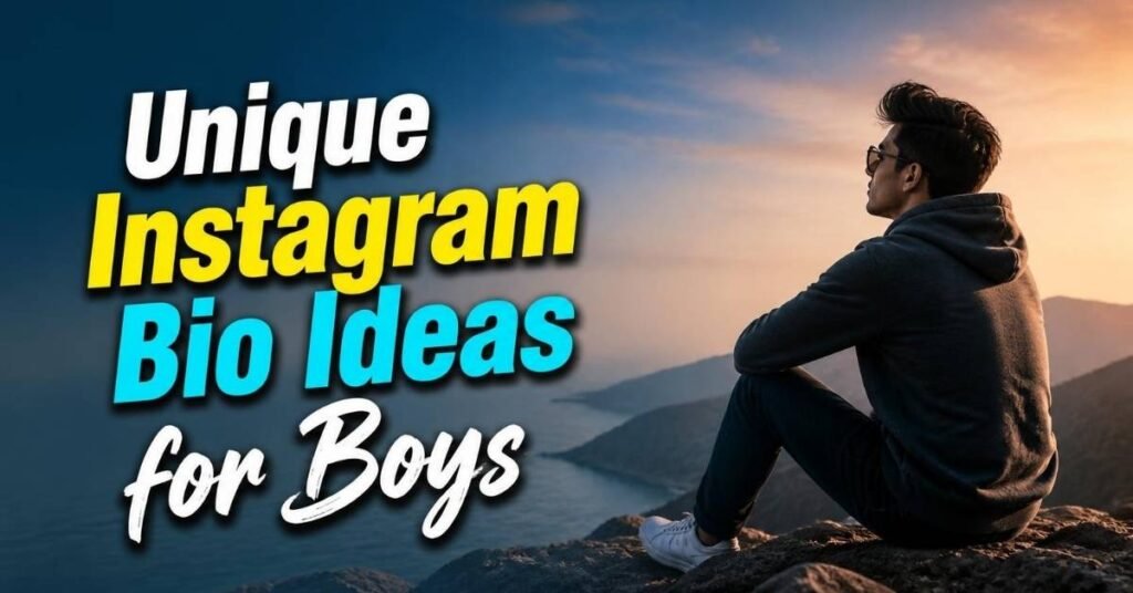 Unique Instagram Bio Ideas for Boys