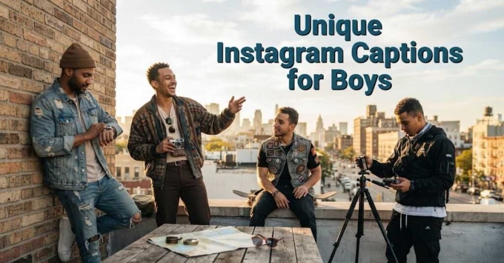 Unique Instagram Captions for Boys