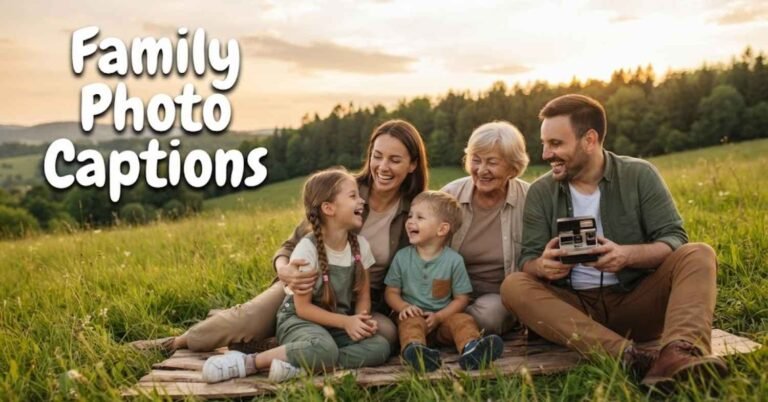 Family Photo Captions