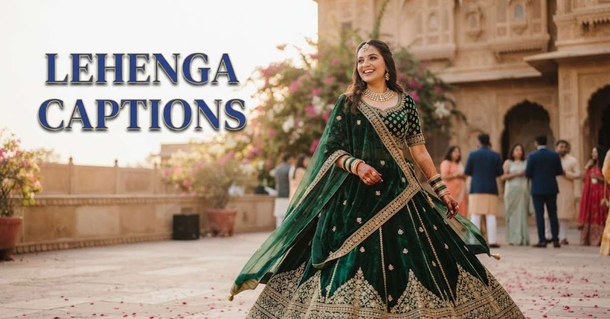 Lehenga Captions