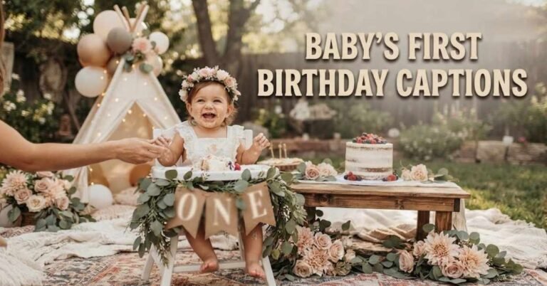 Baby’s First Birthday Captions