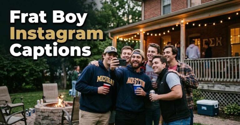 Frat Boy Instagram Captions