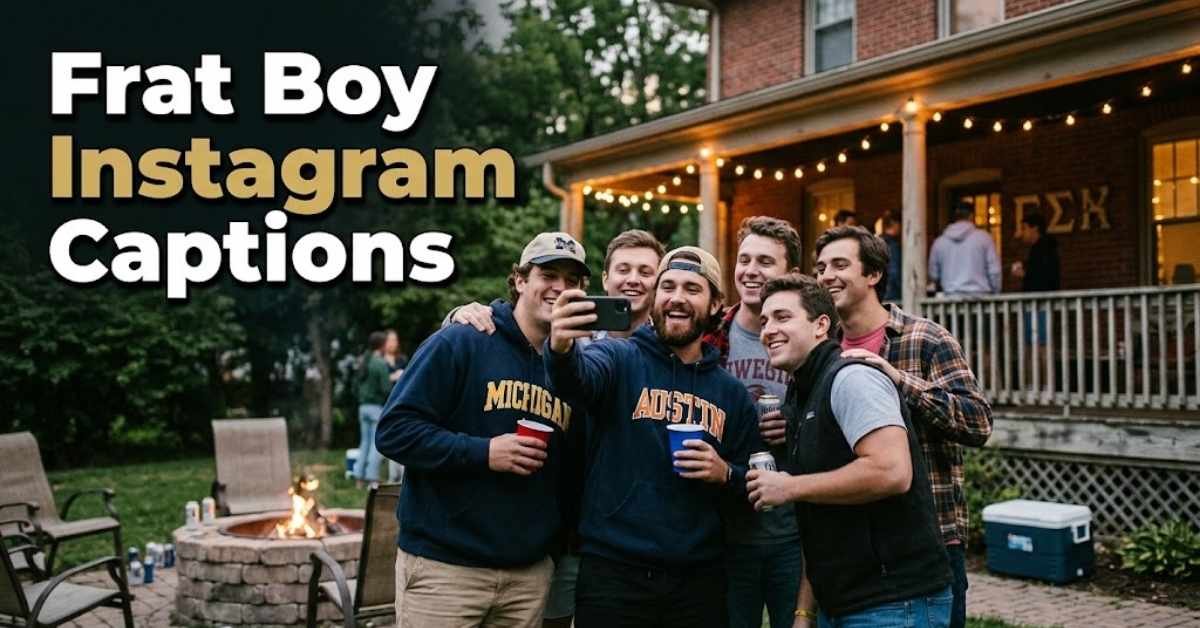 Frat Boy Instagram Captions