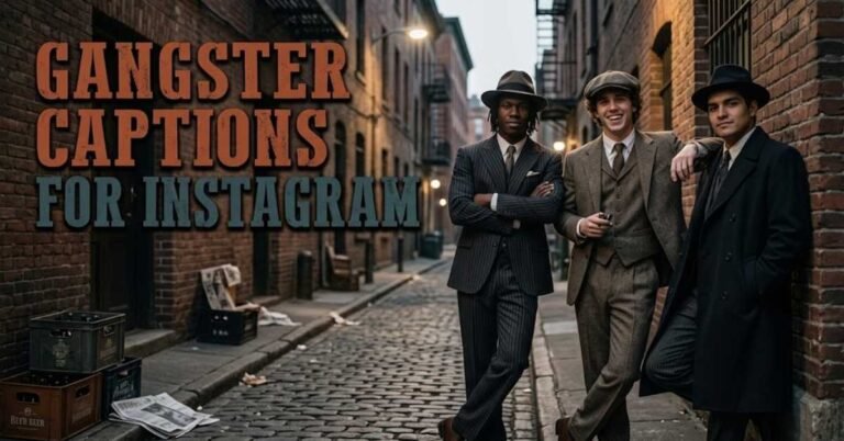 Gangster Captions for Instagram