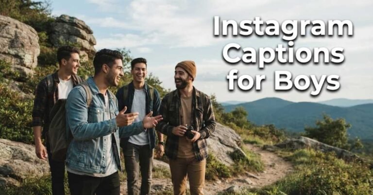 Instagram Captions for Boys