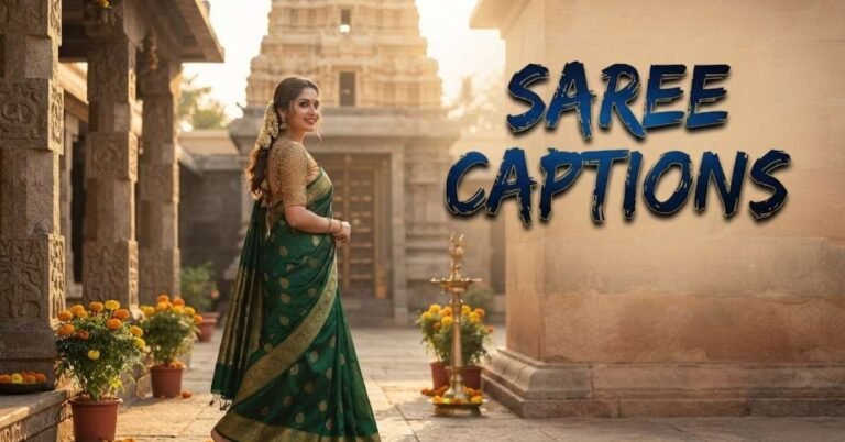 Saree Captions